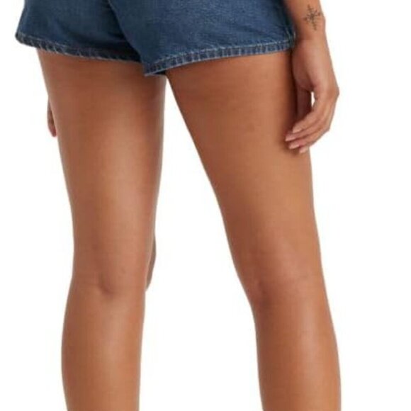 💙 Levi’s Ribcage High-Waisted Denim Shorts | Size 24 | NWT - Picture 2 of 3